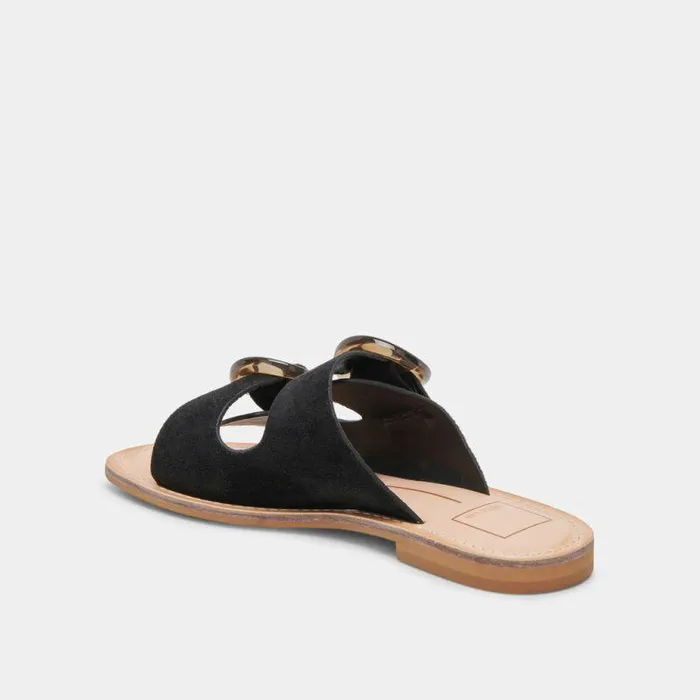 Sandals Shop Dolce Vita Secily Sandals Onyx Suede Onyx Suede