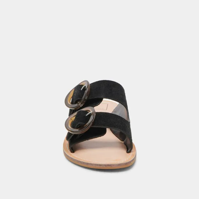 Sandals Shop Dolce Vita Secily Sandals Onyx Suede Onyx Suede