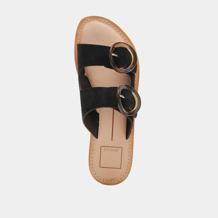 Sandals Shop Dolce Vita Secily Sandals Onyx Suede Onyx Suede