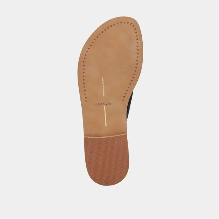 Sandals Shop Dolce Vita Secily Sandals Onyx Suede Onyx Suede