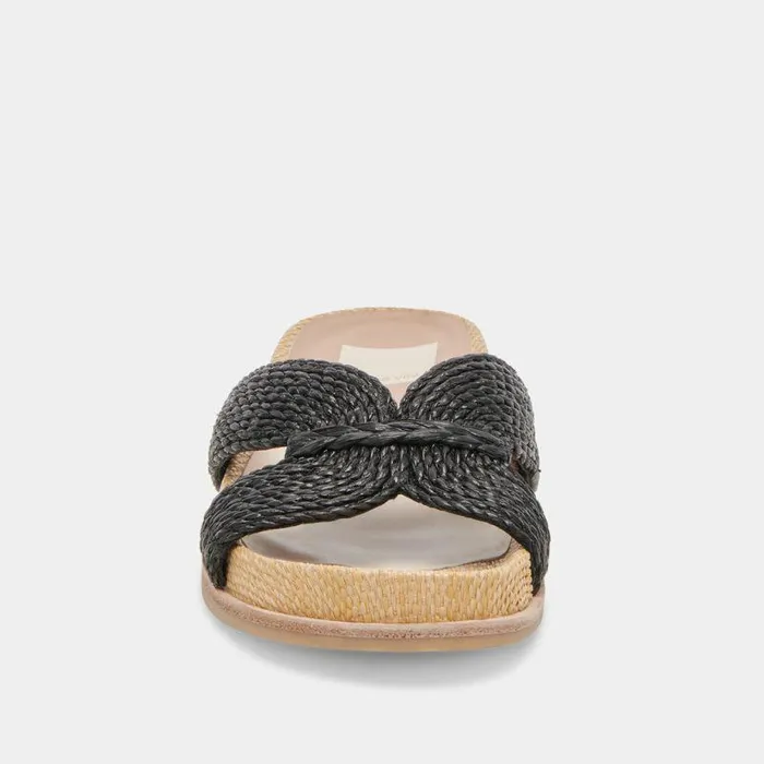 Sandals Shop Dolce Vita Selda Sandals Onyx Raffia Onyx Raffia