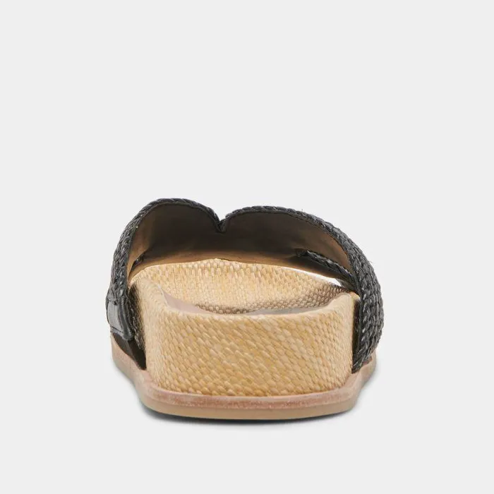 Sandals Shop Dolce Vita Selda Sandals Onyx Raffia Onyx Raffia