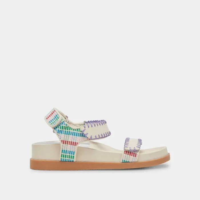 Sandals Shop Dolce Vita Senora Sandals Ivory Multi Nubuck Ivory Multi Nubuck