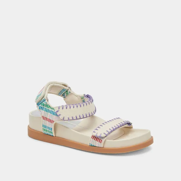 Sandals Shop Dolce Vita Senora Sandals Ivory Multi Nubuck Ivory Multi Nubuck