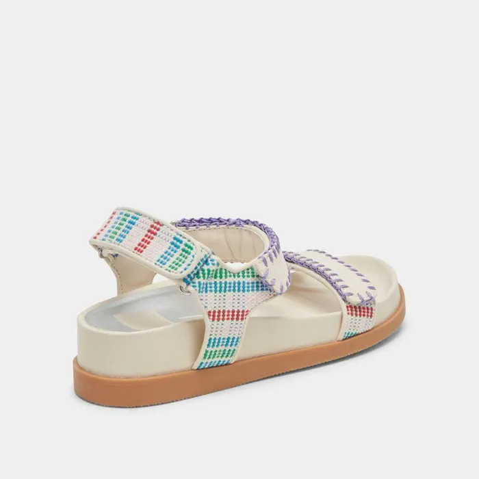 Sandals Shop Dolce Vita Senora Sandals Ivory Multi Nubuck Ivory Multi Nubuck