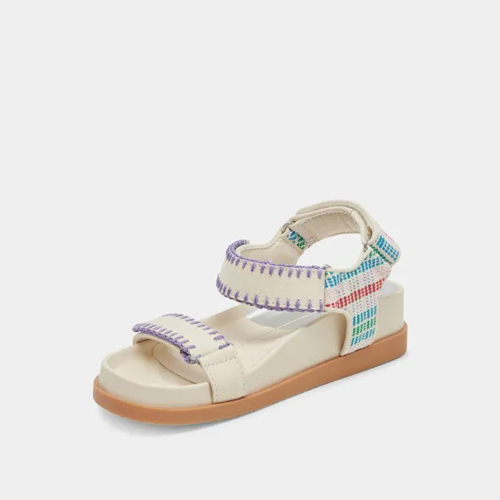 Sandals Shop Dolce Vita Senora Sandals Ivory Multi Nubuck Ivory Multi Nubuck