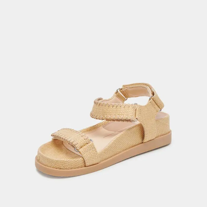 Sandals Shop Dolce Vita Senora Sandals Lt Natural Raffia Lt Natural Raffia