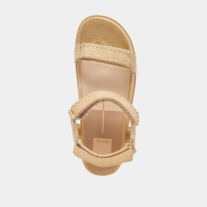 Sandals Shop Dolce Vita Senora Sandals Lt Natural Raffia Lt Natural Raffia