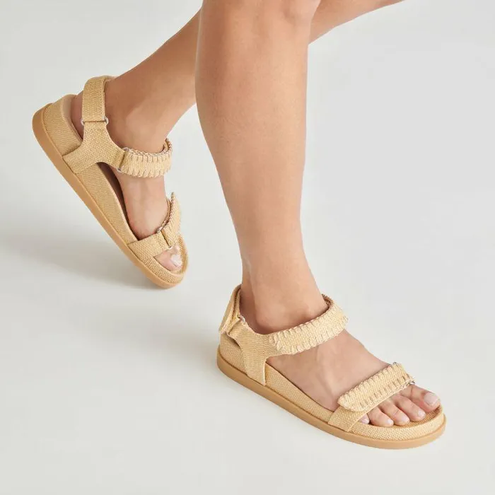 Sandals Shop Dolce Vita Senora Sandals Lt Natural Raffia Lt Natural Raffia