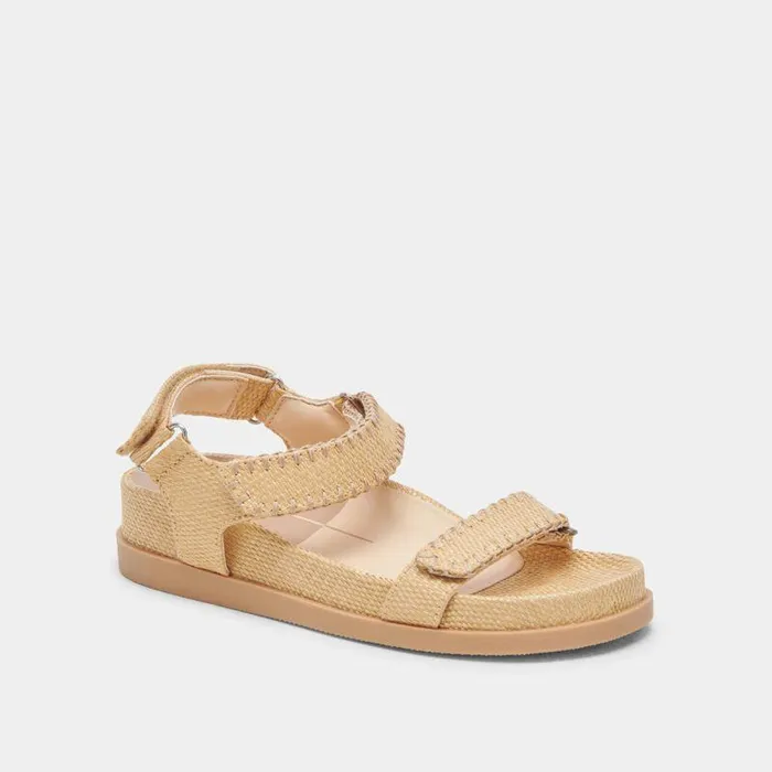 Sandals Shop Dolce Vita Senora Sandals Lt Natural Raffia Lt Natural Raffia