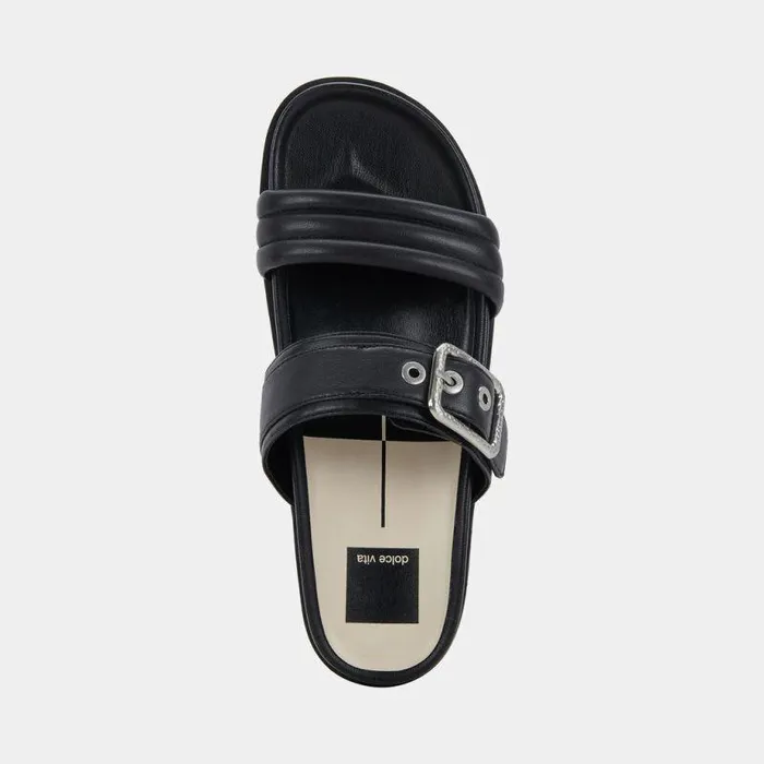 Sandals Shop Dolce Vita Shaila Sandals Black Leather Black Leather