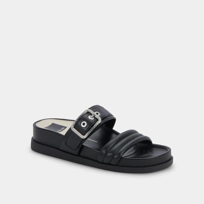 Sandals Shop Dolce Vita Shaila Sandals Black Leather Black Leather