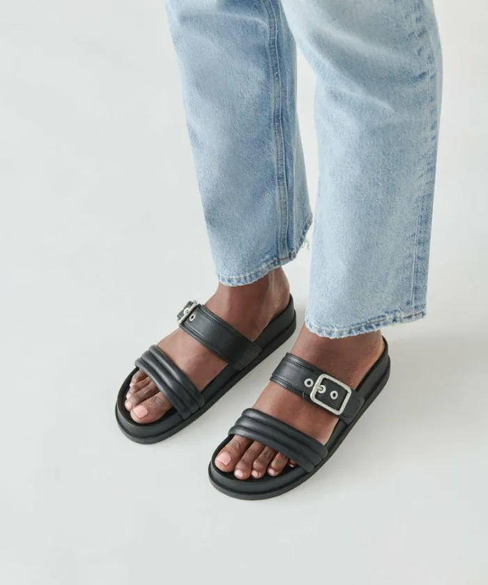 Sandals Shop Dolce Vita Shaila Sandals Black Leather Black Leather