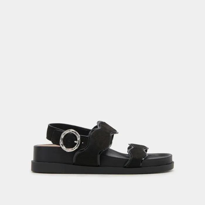 Sandals Shop Dolce Vita Sindy Sandals Black Nubuck Black Nubuck