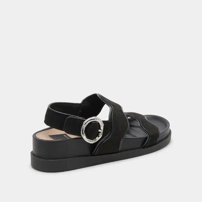 Sandals Shop Dolce Vita Sindy Sandals Black Nubuck Black Nubuck