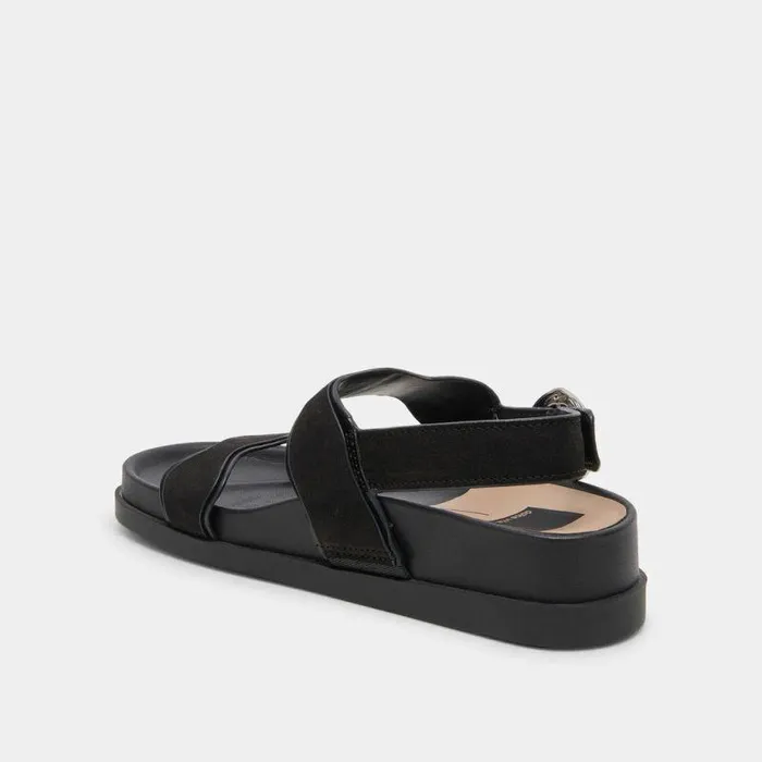 Sandals Shop Dolce Vita Sindy Sandals Black Nubuck Black Nubuck