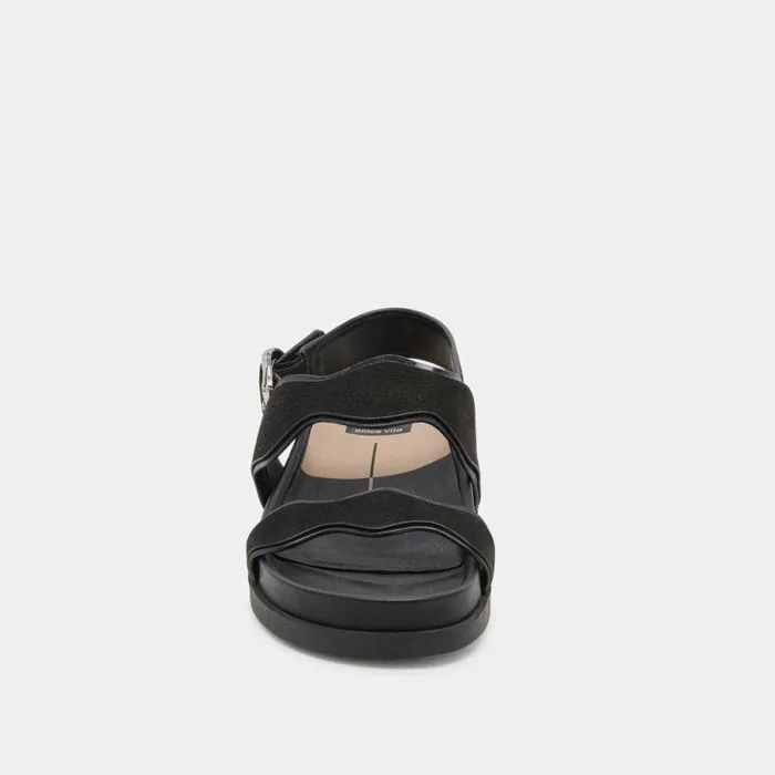 Sandals Shop Dolce Vita Sindy Sandals Black Nubuck Black Nubuck
