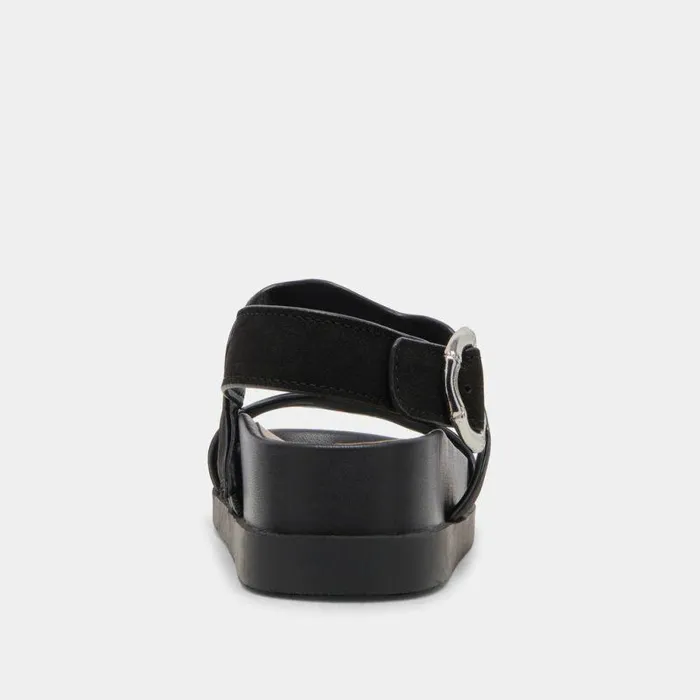Sandals Shop Dolce Vita Sindy Sandals Black Nubuck Black Nubuck