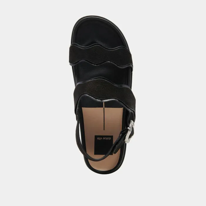 Sandals Shop Dolce Vita Sindy Sandals Black Nubuck Black Nubuck