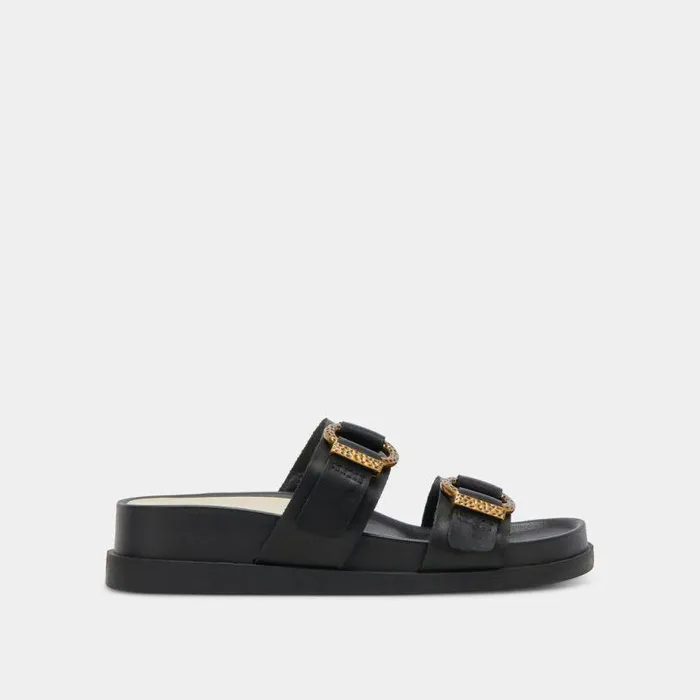 Sandals Shop Dolce Vita Soya Sandals Onyx Leather Onyx Leather