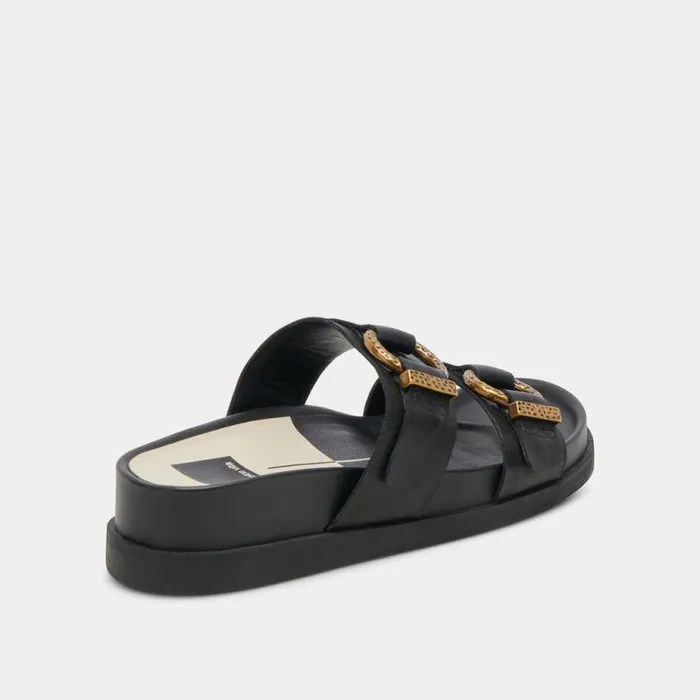 Sandals Shop Dolce Vita Soya Sandals Onyx Leather Onyx Leather