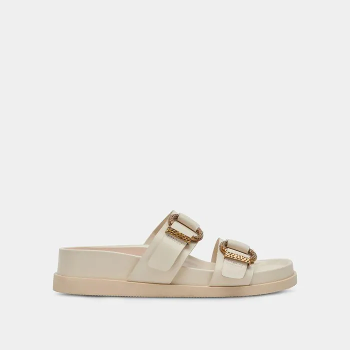 Sandals Shop Dolce Vita Soya Sandals White Leather White Leather