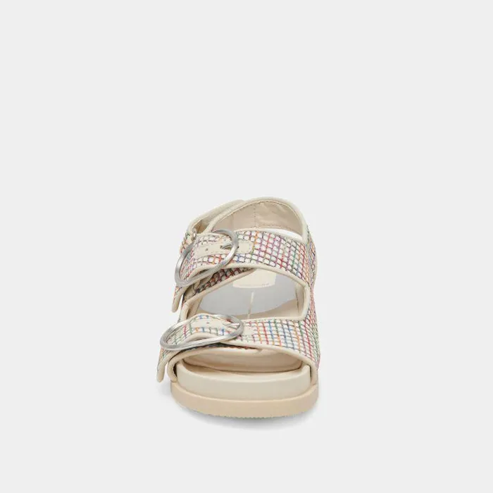 Sandals Shop Dolce Vita Starla Pride Sandals White Multi Raffia White Multi Raffia
