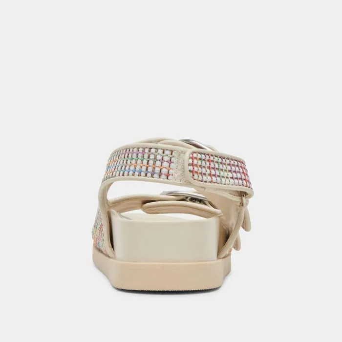 Sandals Shop Dolce Vita Starla Pride Sandals White Multi Raffia White Multi Raffia