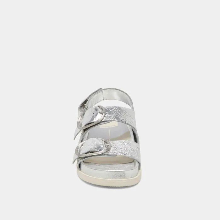 Sandals Shop Dolce Vita Starla Sandals Silver Distressed Leather Silver Leather Sandals Silver Distressed Leather
