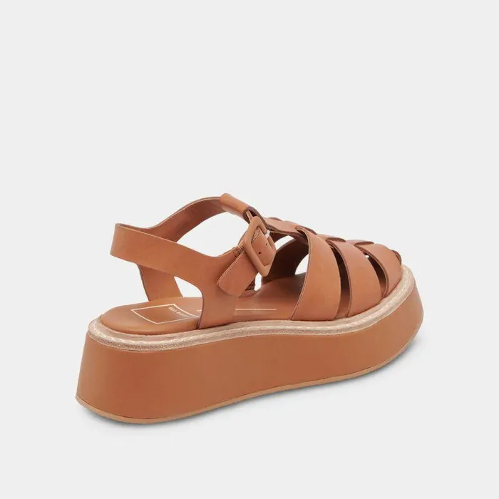 Sandals Shop Dolce Vita Tristy Sandals Cognac Leather Designer Cognac Leather Sandals Cognac Leather