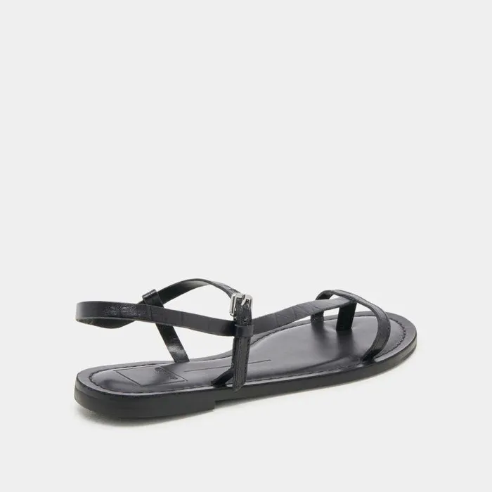 Sandals Shop Dolce Vita Wandre Sandals Noir Embossed Leather Noir Embossed Leather