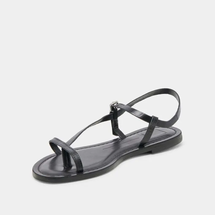 Sandals Shop Dolce Vita Wandre Sandals Noir Embossed Leather Noir Embossed Leather
