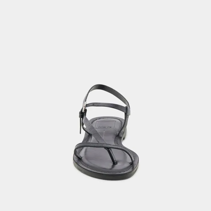 Sandals Shop Dolce Vita Wandre Sandals Noir Embossed Leather Noir Embossed Leather