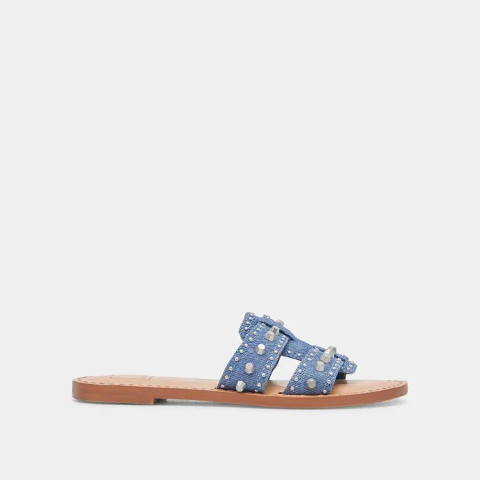 Sandals Shop Dolce Vita Wesla Stud Sandals Blue Denim Blue Denim