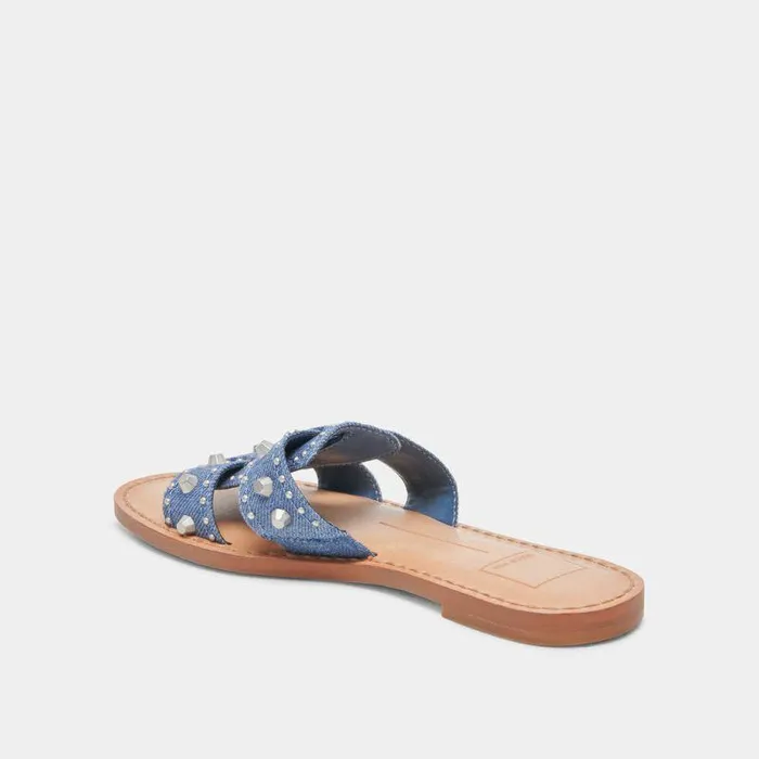 Sandals Shop Dolce Vita Wesla Stud Sandals Blue Denim Blue Denim