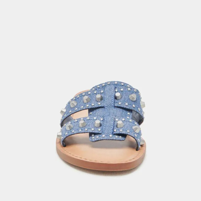 Sandals Shop Dolce Vita Wesla Stud Sandals Blue Denim Blue Denim