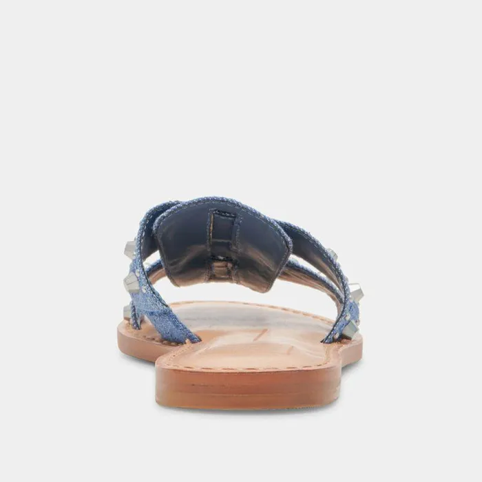 Sandals Shop Dolce Vita Wesla Stud Sandals Blue Denim Blue Denim