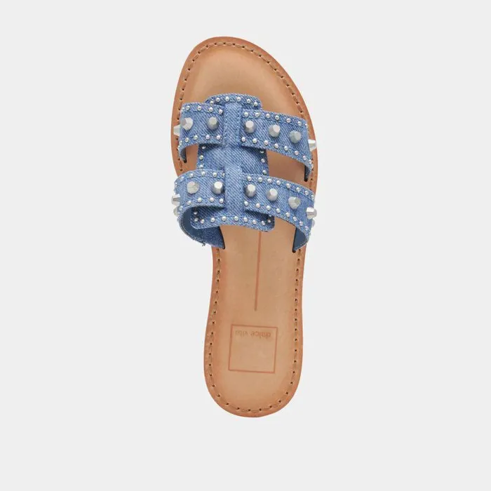 Sandals Shop Dolce Vita Wesla Stud Sandals Blue Denim Blue Denim