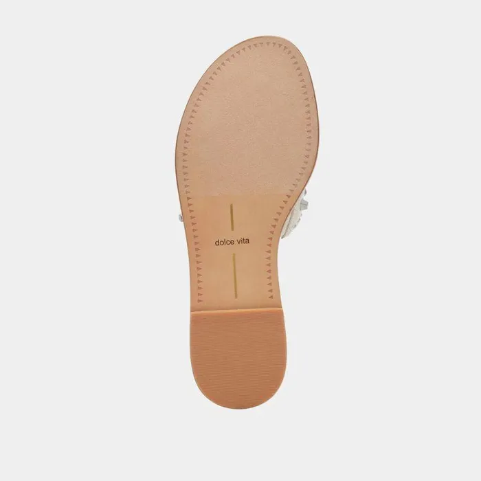 Sandals Shop Dolce Vita Wesla Stud Sandals Ivory Crinkle Patent Ivory Crinkle Patent