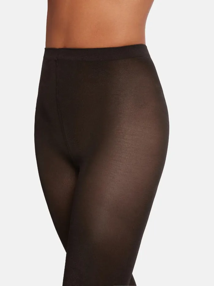 Satin Opaque 50 Tights Nearly Black Women Wolford Tights