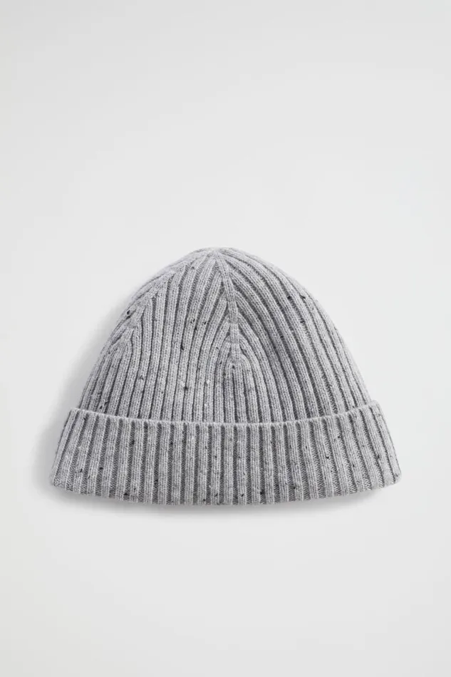 Seed Heritage Accessories Knitted Beanie Grey Marle 8211 Man