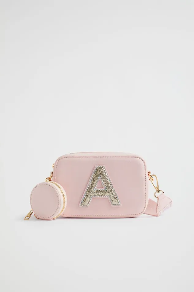Seed Heritage Bags Glitter Initial Bag A 8211 Girl