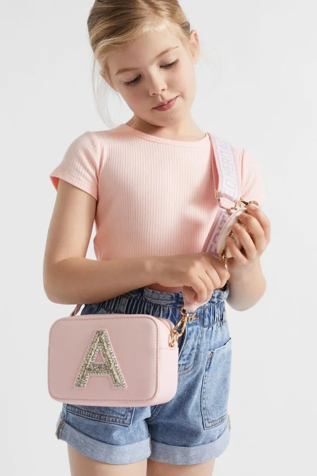 Seed Heritage Bags Glitter Initial Bag E 8211 Girl
