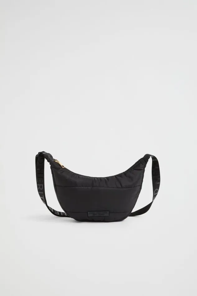 Seed Heritage Bags Nylon Crescent Cross Body Bag Black 8211 Teen Girl