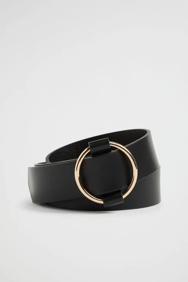 Seed Heritage Belts Adele Leather Hip Belt Black 8211 Woman