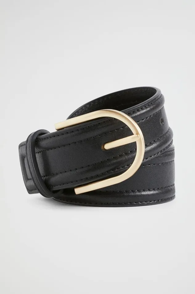 Seed Heritage Belts Andrea Leather Hip Belt Black 8211 Woman