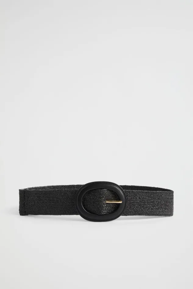 Seed Heritage Belts Ayla Woven Stretch Belt Black 8211 Woman