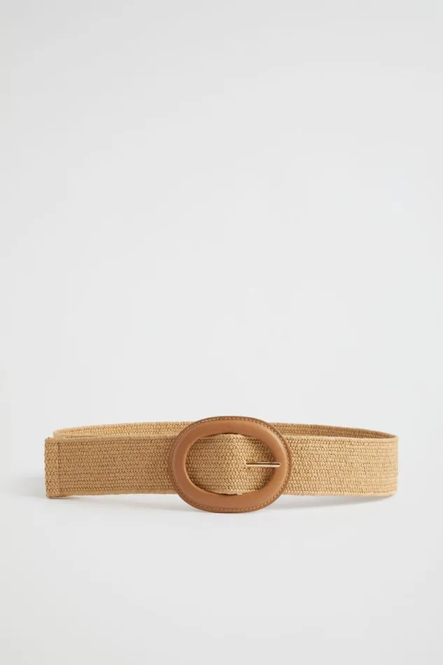 Seed Heritage Belts Ayla Woven Stretch Belt Natural 8211 Woman