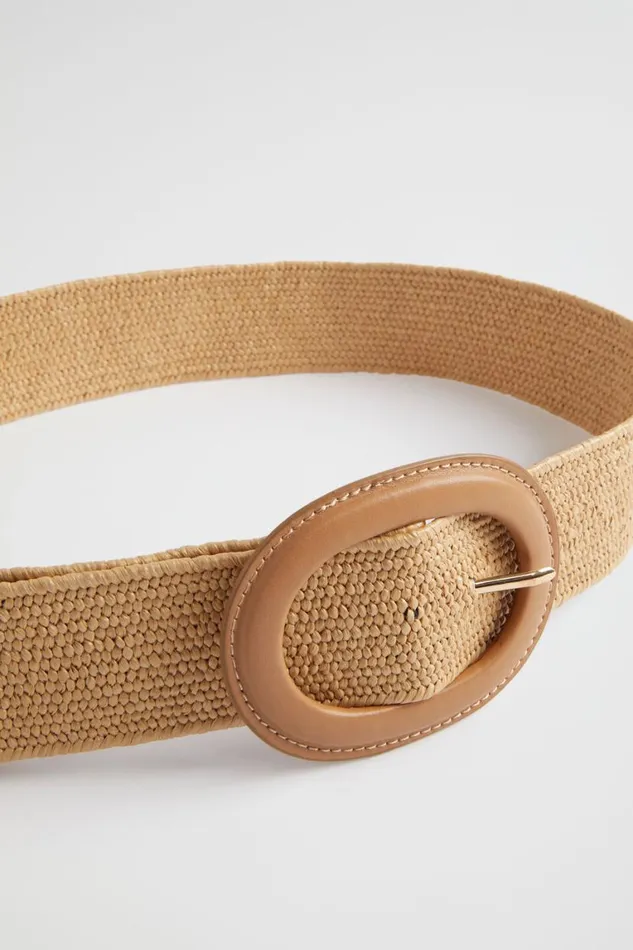 Seed Heritage Belts Ayla Woven Stretch Belt Natural 8211 Woman