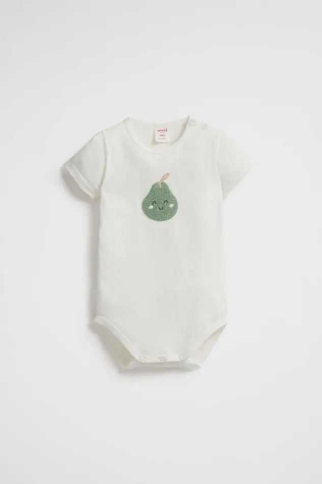 Seed Heritage Bodysuits and Onesies Pear Bodysuit Canvas 8211 Newborn